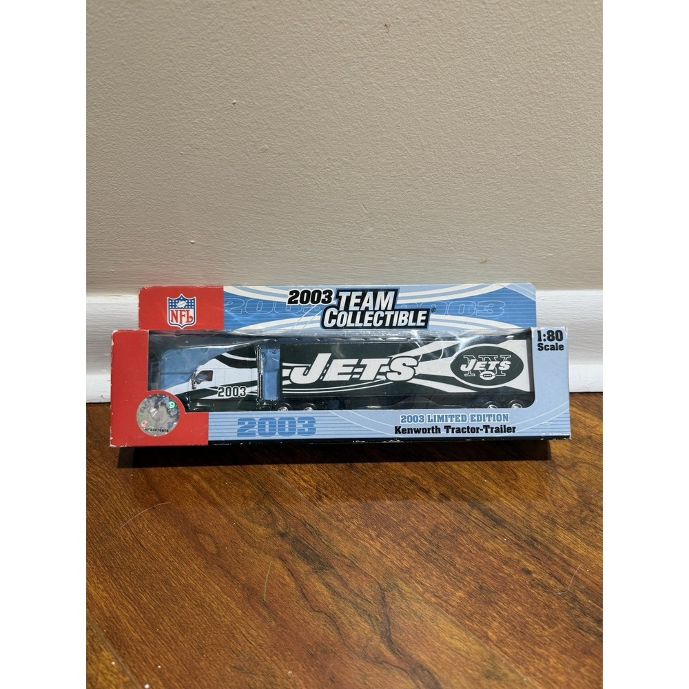 2003 Fleer New York Jets 10" Die-cast Kensworth Tractor Trailer Semi Vintage